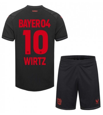 Bayer Leverkusen Florian Wirtz #10 Hemmaställ Barn 2023-24 Kortärmad (+ Korta byxor)